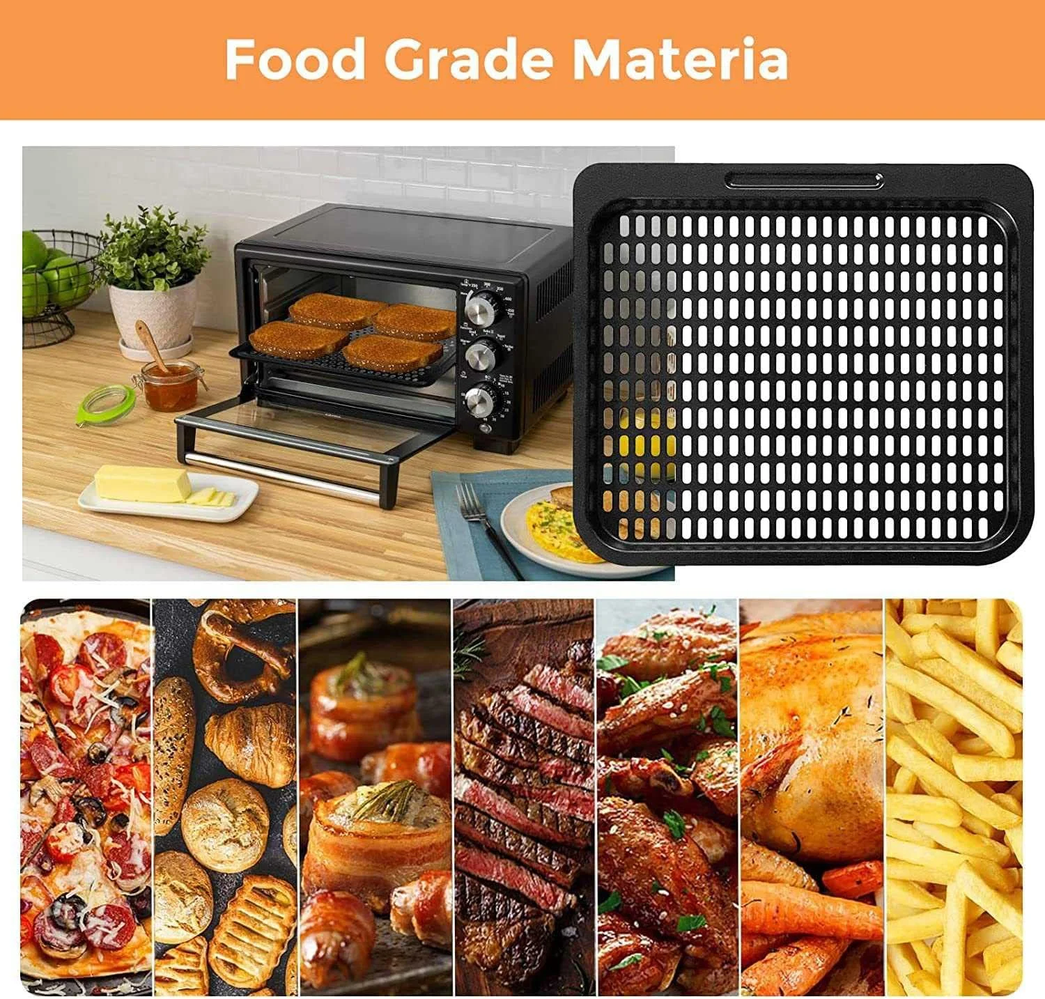 ست 2 تایی صفحه پخت و پز، لوازم جانبی توری پخت و پز 10 کوارت، مناسب فر و ماشین ظرفشویی (10 کوارت) ست 2 تایی صفحه پخت و پز، لوازم جانبی توری پخت و پز 10 کوارت، مناسب فر و ماشین ظرفشویی (10 کوارت)