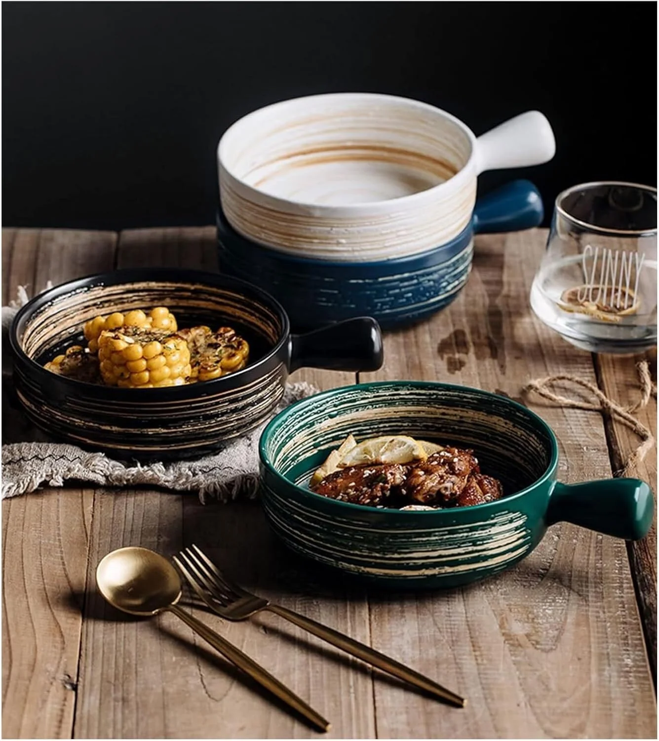 کاسه سوپ، سینی برشتهکن میناکاری شده، ست سینی فر، کاسه سوپ سرامیکی چینی با دسته 600 میلیلیتر، ظرف پخت کوچک برای فر گرد سرامیکی، ظرف لازانیا سرامیکی (آبی) کاسه سوپ، سینی برشتهکن میناکاری شده، ست سینی فر، کاسه سوپ سرامیکی چینی با دسته 600 میلیلیتر، ظرف پخت کوچک برای فر گرد سرامیکی، ظرف لازانیا سرامیکی (آبی)