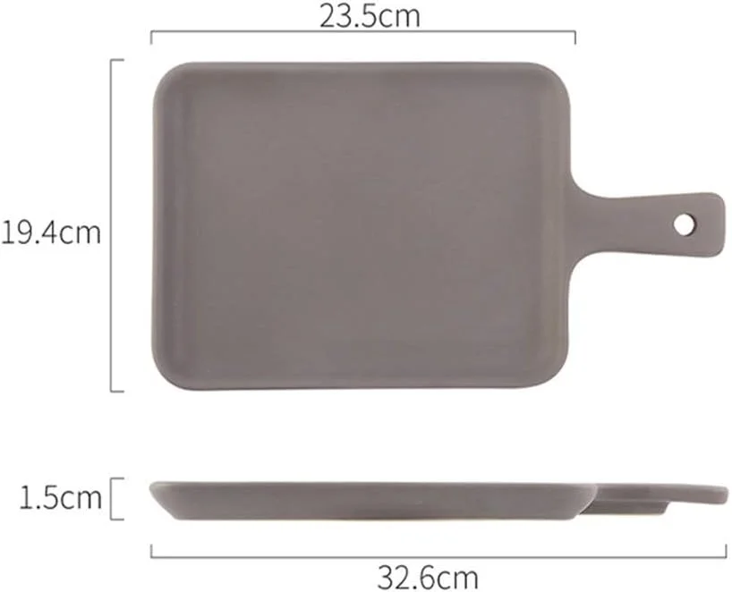 سینی فر سرامیکی نچسب، بشقاب دسته دار مات سرامیکی خلاقانه، بشقاب مستطیلی برای غذای غربی، لوازم پخت و پز، ظروف غذاخوری سینی فر سرامیکی نچسب، بشقاب دسته دار مات سرامیکی خلاقانه، بشقاب مستطیلی برای غذای غربی، لوازم پخت و پز، ظروف غذاخوری