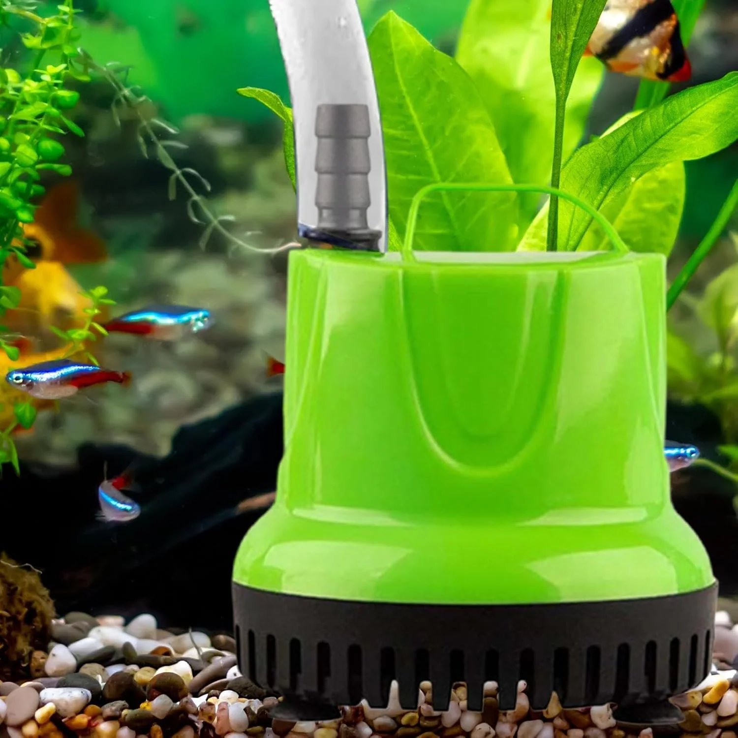 پمپ آب آکواریوم غوطه ور - پمپ آب مخزن ماهی - سیستم فیلتر بی صدا با مکنده برای حوضچه باغ حوضچه زهکشی تراریوم آبیاری هیدروپونیک