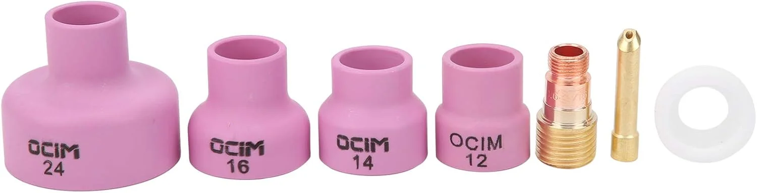 نازل های جوشکاری تیگ BROLEO، مجموعه نازل سرامیکی آلومینایی، کیت لنز گازی مشعل آلومینایی، لوازم صنعتی، لنز گازی کوتاه مشعل جوشکاری تیگ، تجهیزات و لوازم جانبی جوشکاری نازل های جوشکاری تیگ BROLEO، مجموعه نازل سرامیکی آلومینایی، کیت لنز گازی مشعل آلومینایی، لوازم صنعتی، لنز گازی کوتاه مشعل جوشکاری تیگ، تجهیزات و لوازم جانبی جوشکاری