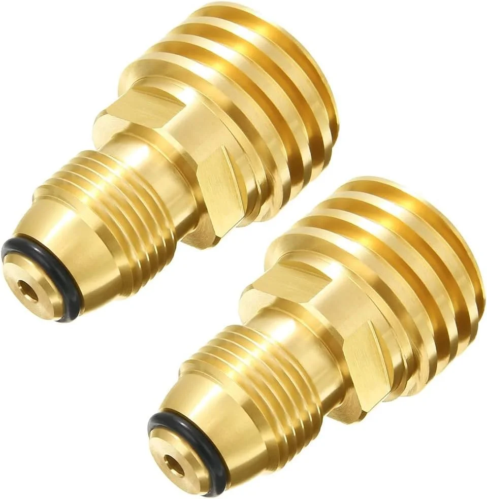 آداپتور مخزن پروپان جهانی ANPTGHT، تبدیل شیر سرویس مخزن POL LP قدیمی به QCC1 / شیلنگ یا رگولاتور Type1، شیر مخزن LP 100 پوندی به اتصالات آداپتور گاز برنجی جامد Type-1، 2 عدد آداپتور مخزن پروپان جهانی ANPTGHT، تبدیل شیر سرویس مخزن POL LP قدیمی به QCC1 / شیلنگ یا رگولاتور Type1، شیر مخزن LP 100 پوندی به اتصالات آداپتور گاز برنجی جامد Type-1، 2 عدد