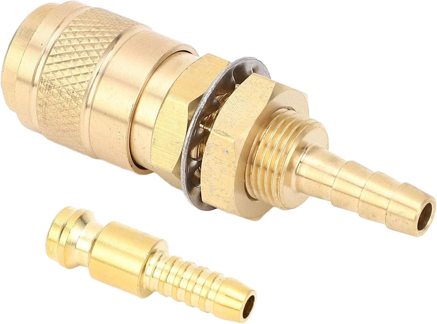 اتصال سریع آداپتور گاز خنک شونده با آب، مشعل جوشکاری برنجی برای دستگاه جوشکاری MIG TIG PTA DB، تجهیزات خنک شونده با آب، مخزن آب، اتصال کارآمد، نصب آسان، عملکرد جوشکاری بهبود یافته