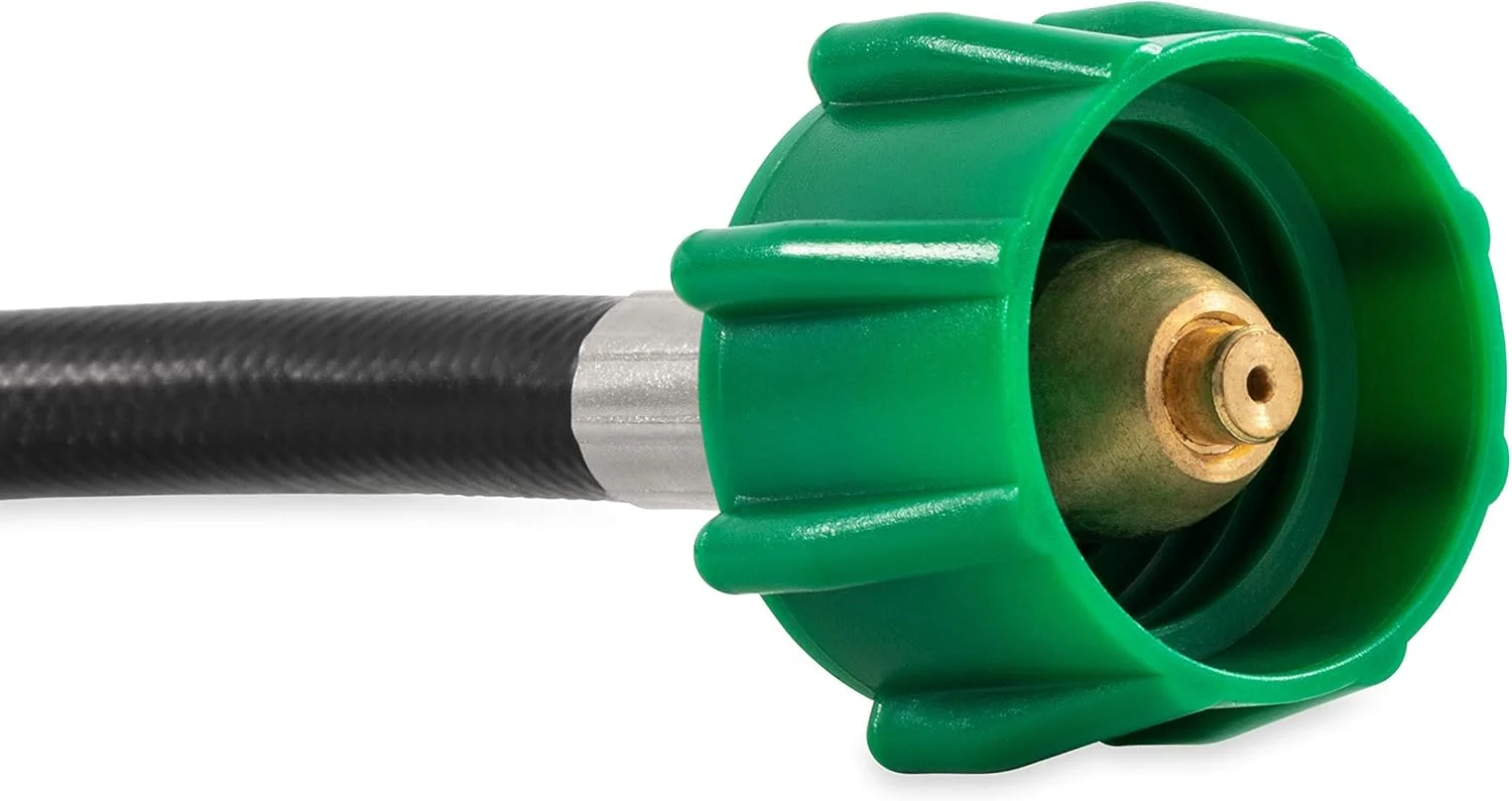 اتصال شلنگ پروپان 15 اینچی Camco، اتصال سیلندر پروپان به تنظیم کننده پروپان RV یا تریلر، محافظت حرارتی و محافظت در برابر جریان اضافی (59065)