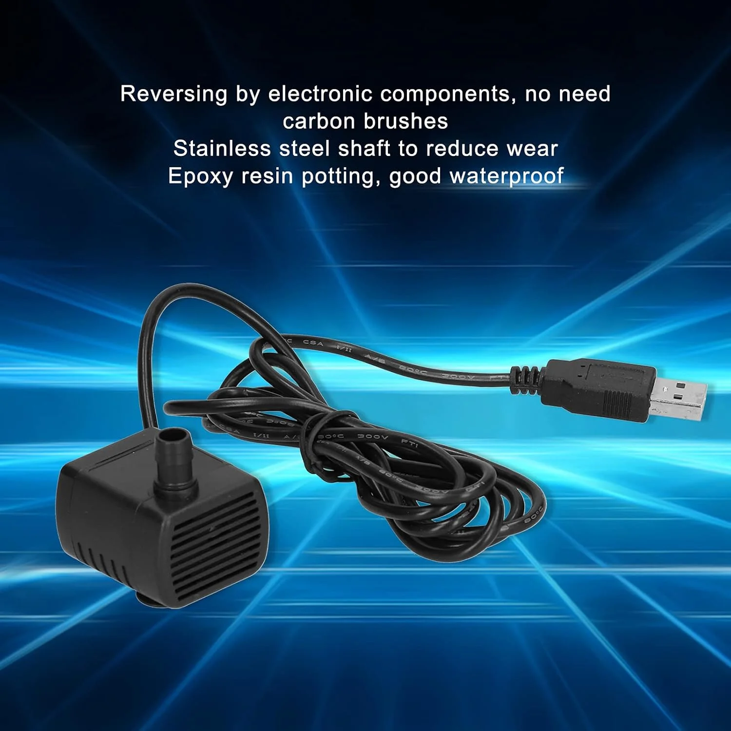 پمپ آب USB پلاگ براشلس میکرو شناور دستگاه گردش DC5V 170L H ارتفاع 100cm پمپ آب USB پلاگ براشلس میکرو شناور دستگاه گردش DC5V 170L H ارتفاع 100cm