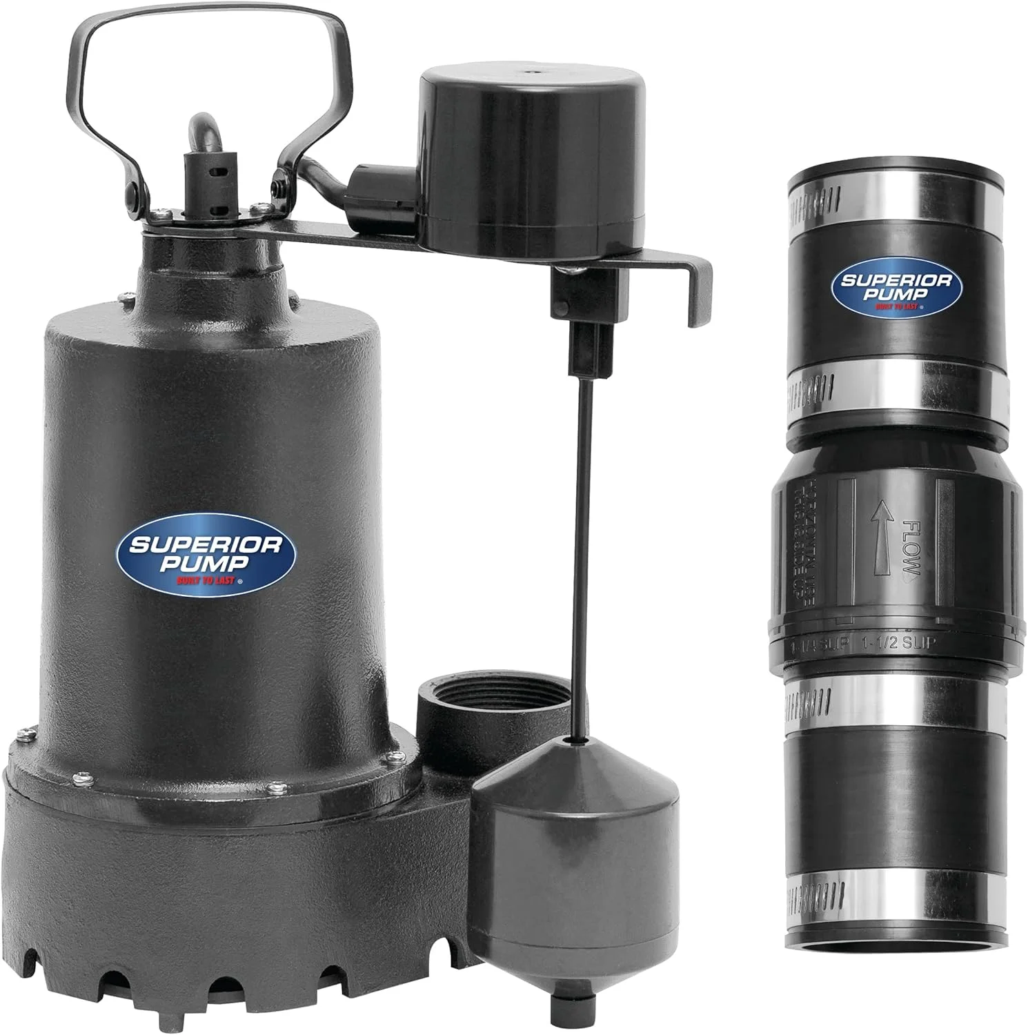 پمپ مستغرق چاه مدل Superior Pump 92031 با بدنه چدنی و قدرت 1/3 اسب بخار به همراه سوئیچ شناور عمودی و شیر یک طرفه لاستیکی 1-1/2 اینچی پمپ مستغرق چاه مدل Superior Pump 92031 با بدنه چدنی و قدرت 1/3 اسب بخار به همراه سوئیچ شناور عمودی و شیر یک طرفه لاستیکی 1-1/2 اینچی