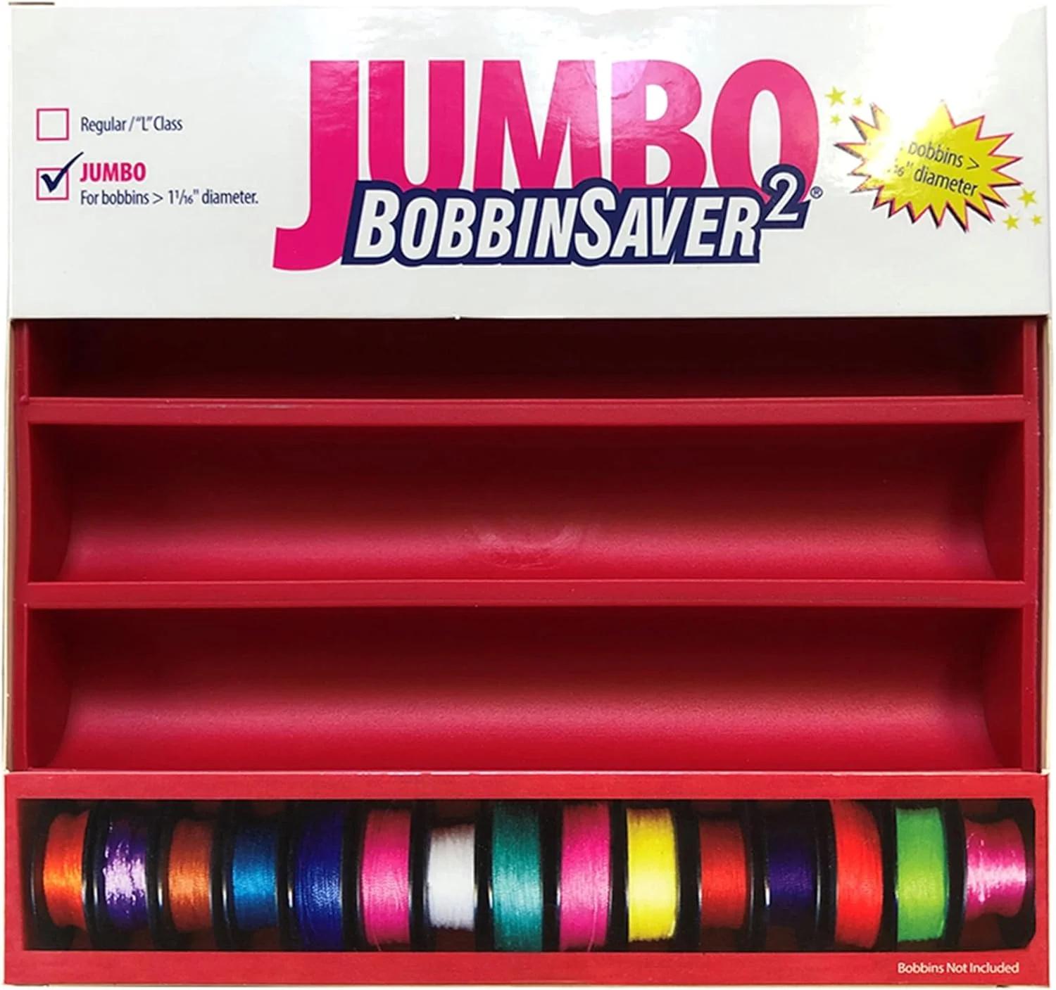ابزار خیاطی GRABBIT Bobbinsaver مدل BS2J Saver 2 جامبو، قرمز، نگهدارنده بیش از 70 ماسوره