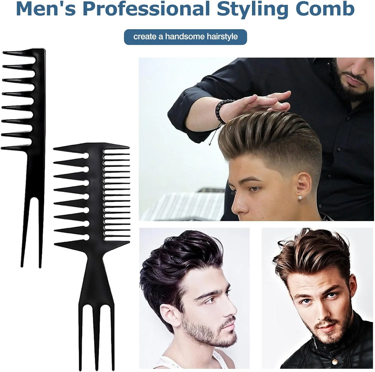 ست شانه مو کوتین 10 عددی، شانه های حالت دهنده مو، ست حرفه ای حالت دهنده مو، بسته متنوع، عالی برای انواع مو و مدل ها