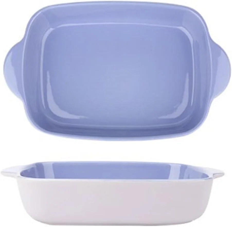 JUNCHENG1008 baking tray Baking Pan Cheese Baked Rice Bowl Oven Special Plate Rectangular Baking Bowl Vegetable Plate Bivalve Plate Ceramic Plate ceramic baking tray(Purple,6.8inches) JUNCHENG1008 baking tray Baking Pan Cheese Baked Rice Bowl Oven Special Plate Rectangular Baking Bowl Vegetable Plate Bivalve Plate Ceramic Plate ceramic baking tray(Purple,6.8inches)