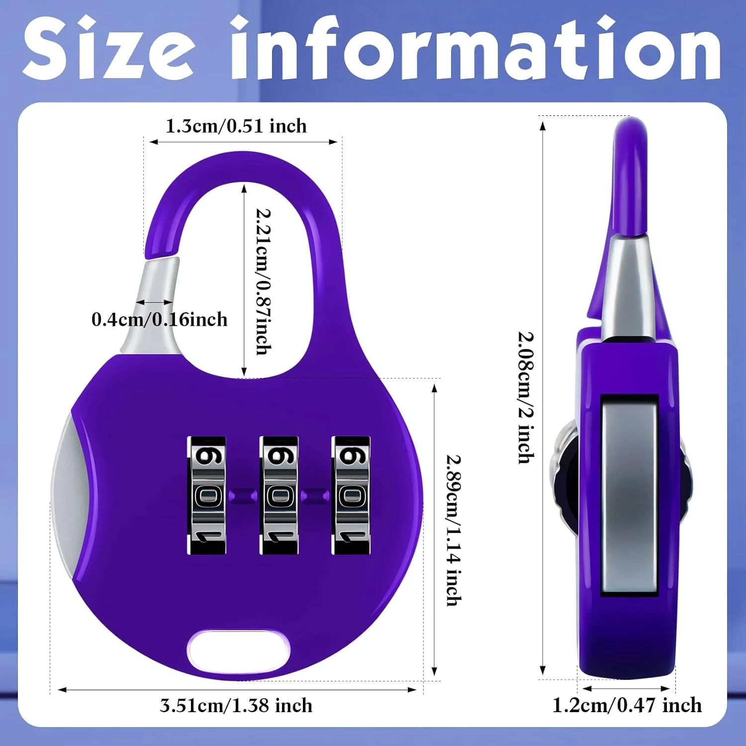 قفل چمدان، قفل ترکیبی، قفل کمدهای باشگاه و مدرسه، قفل ترکیبی 3 رقمی قابل تنظیم برای کوله پشتی مسافرتی، کابینت پرونده، جعبه ابزار، کمد، باشگاه، درب، چادر بیرونی (7 عدد رنگ تصادفی)