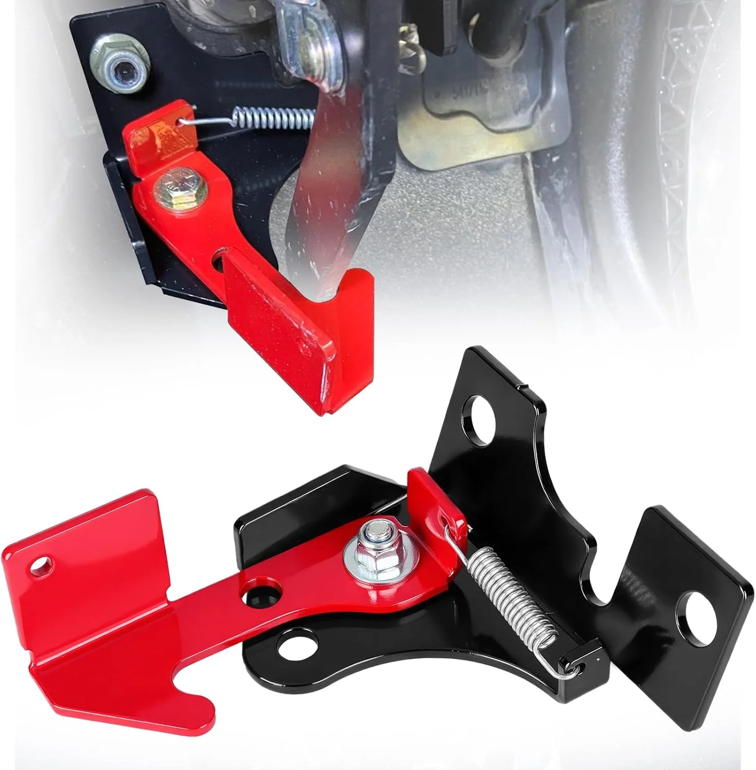 ترمز دستی فنری Chelhead، کیت ترمز دستی RZR، قفل پدال ترمز قابل تنظیم سازگار با تمام مدل های Polaris RZR، Polaris Ranger 800 900 1000 Turbo Turbo S، لوازم جانبی RZR