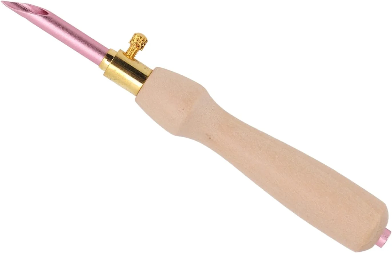 نخ سوزن پانچ HGFUUYT، کیت سوزن پانچ ساخت DIY با سر سوزن قابل تعویض رنگ چوب طبیعی دسته چوبی راحت و کاربردی برای صنایع دستی نخ سوزن پانچ HGFUUYT، کیت سوزن پانچ ساخت DIY با سر سوزن قابل تعویض رنگ چوب طبیعی دسته چوبی راحت و کاربردی برای صنایع دستی