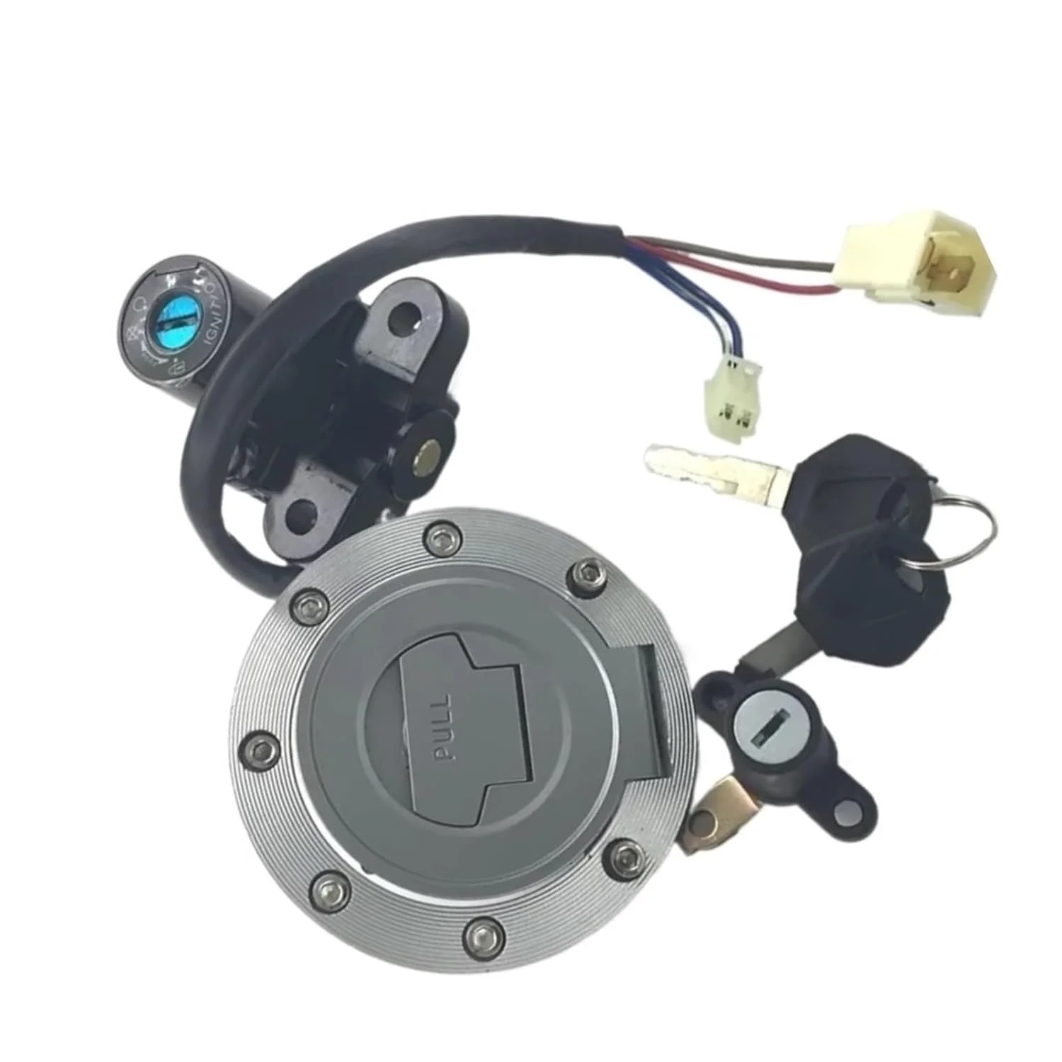 سوئیچ استارت موتور سیکلت سازگار با Fz1 Fz1s برای Fz1n برای Fz1000 2006-2015 برای Fz10 2017 لوازم جانبی موتور سیکلت کیت قفل درب باک