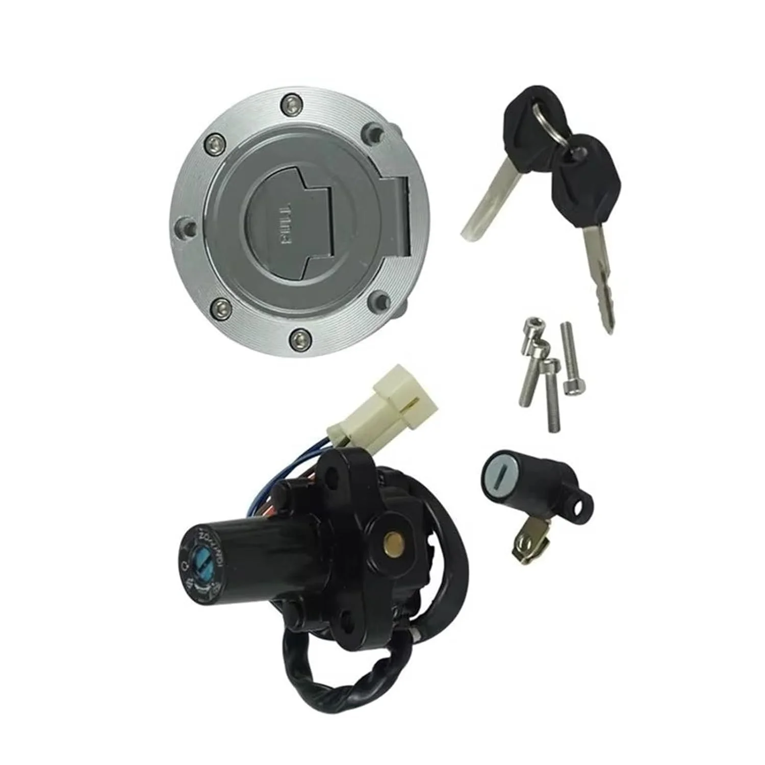 سوئیچ استارت موتور سیکلت سازگار با Fz1 Fz1s برای Fz1n برای Fz1000 2006-2015 برای Fz6r 2004-2016 لوازم جانبی موتور سیکلت کیت قفل سوئیچ استارت