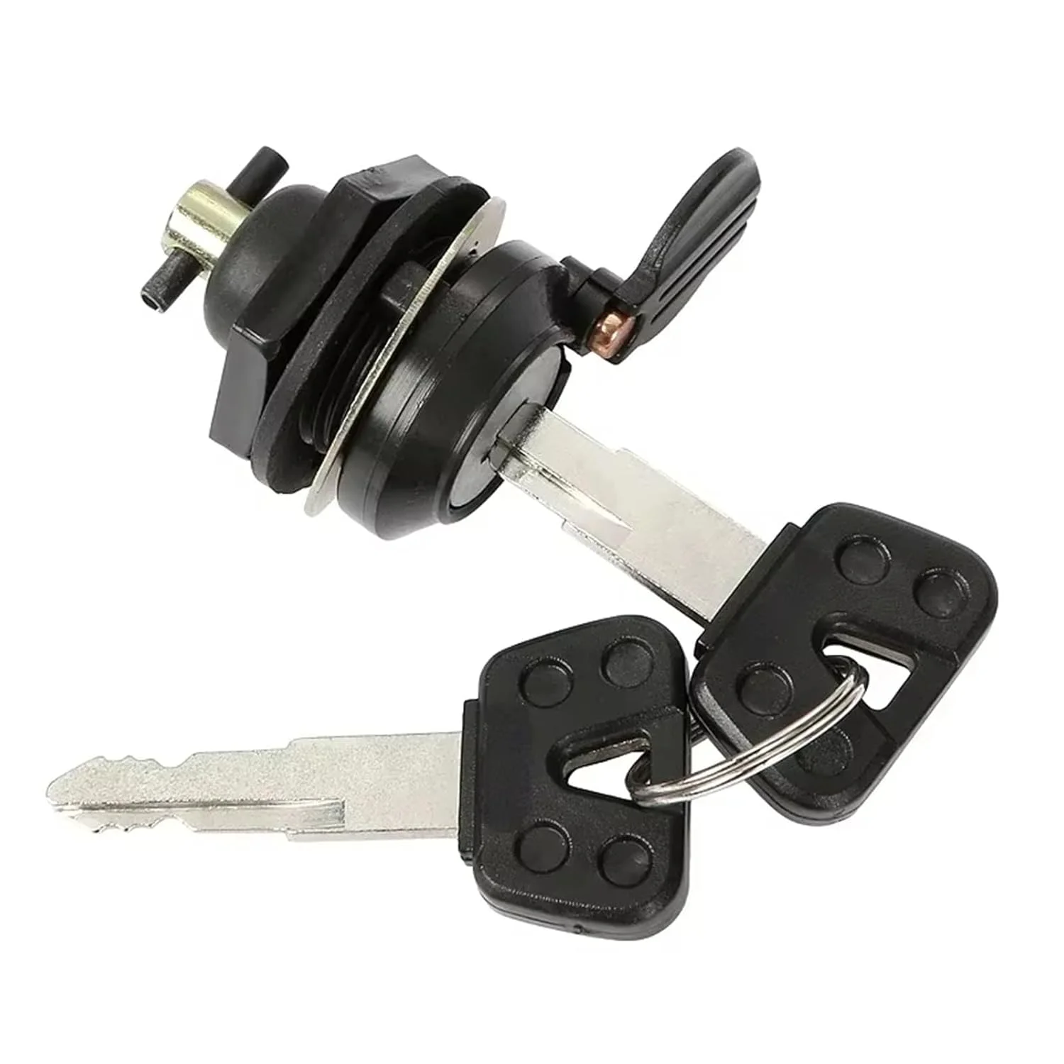سوئیچ استارت موتور سیکلت سازگار با Ybr125 مدل 2002-2013، لوازم جانبی موتور سیکلت، 4 سیم، 3 پین، قفل سوئیچ استارت، قفل درب باک و کیت کلید