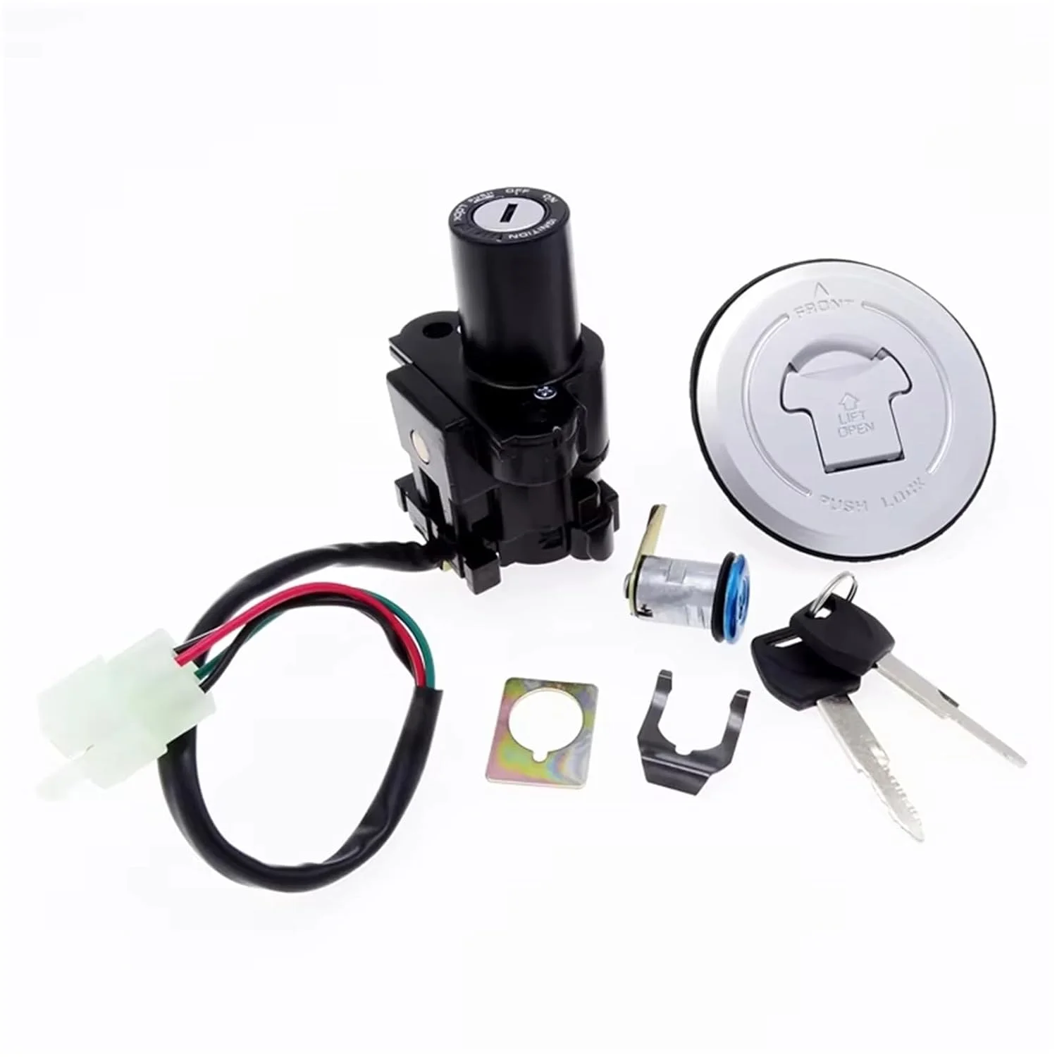 سوئیچ استارت موتور سیکلت سازگار با CBR600rr 2003 2004 2005 2006 لوازم جانبی موتور سیکلت کیت قفل کلید درب باک