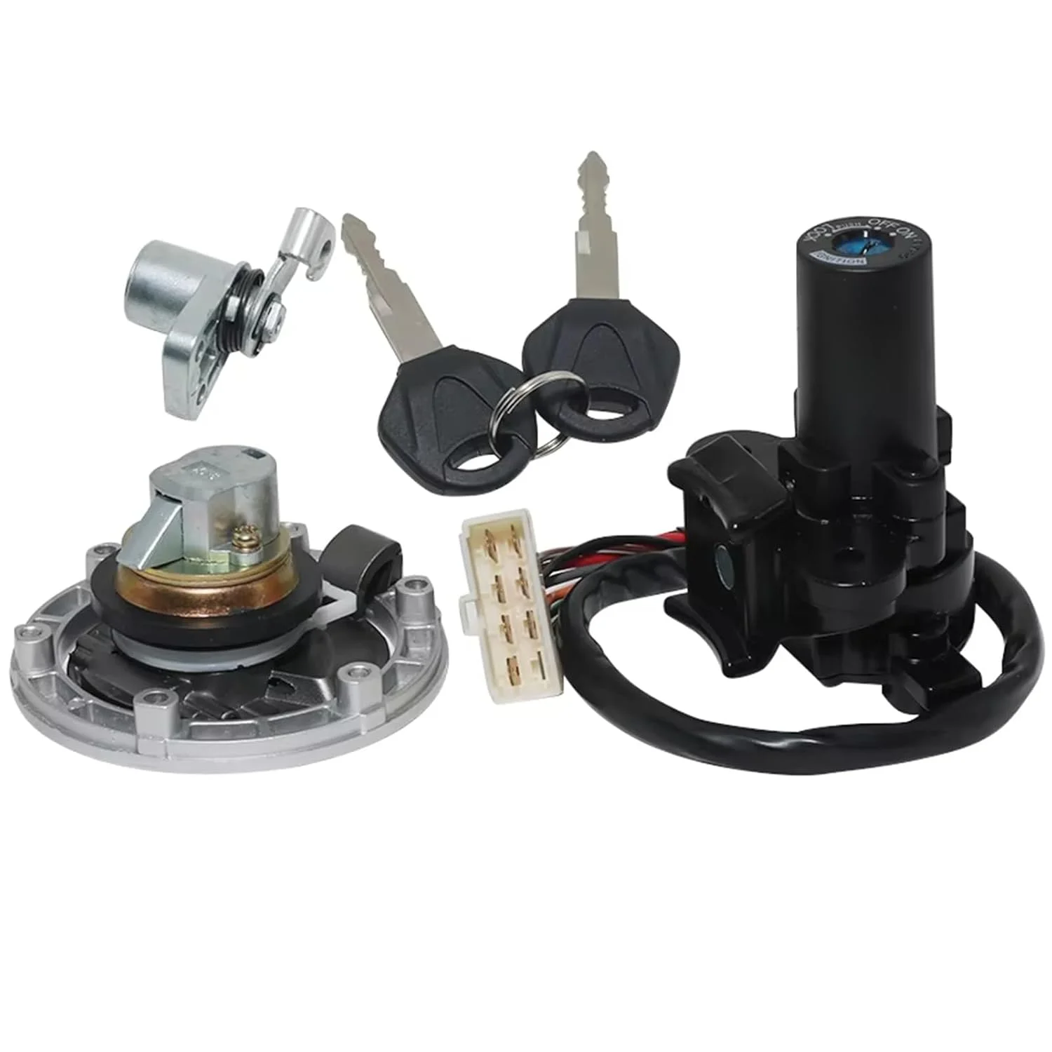 سوئیچ استارت موتور سیکلت سازگار با Br250 برای Z250sl Abs 2014 2015 2016 لوازم جانبی موتور سیکلت کیت قفل سوئیچ استارت درب باک