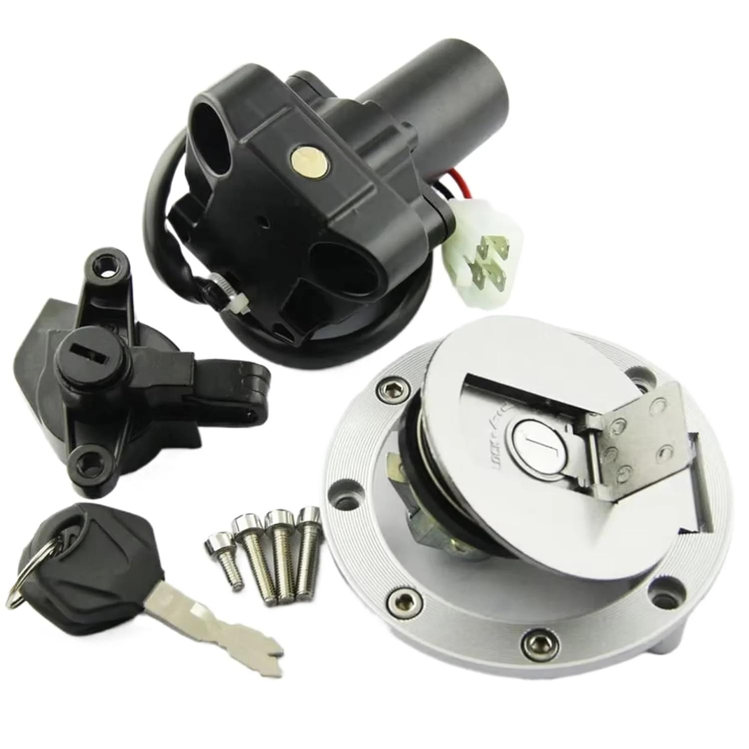 سوئیچ استارت موتور سیکلت سازگار با Xjr400 مدل های 1993 1994 1995 1996 1997 1998 1999، لوازم جانبی موتور سیکلت، کیت قفل درب باک و سوئیچ استارت