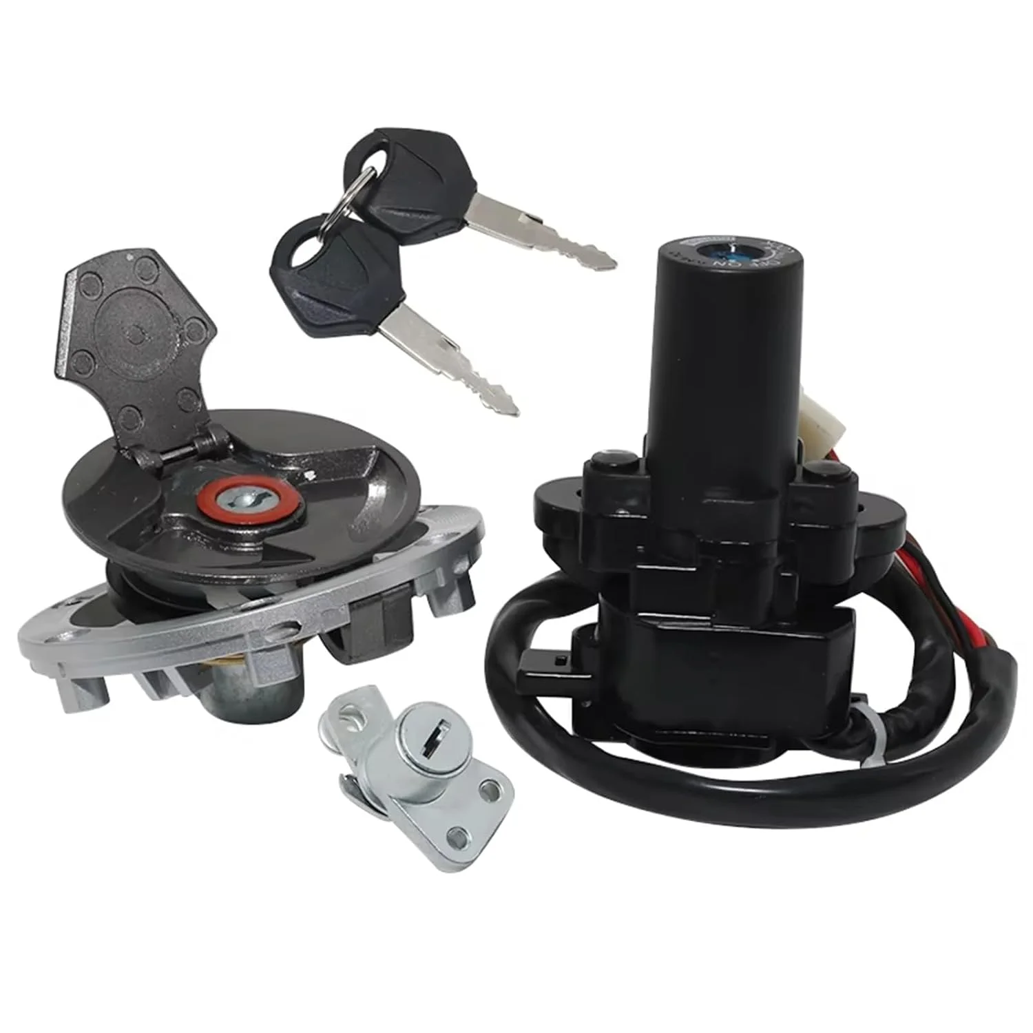 سوئیچ استارت موتور سیکلت سازگار با Br250 برای Z250sl Abs 2014 2015 2016 لوازم جانبی موتور سیکلت کیت قفل سوئیچ استارت درب باک