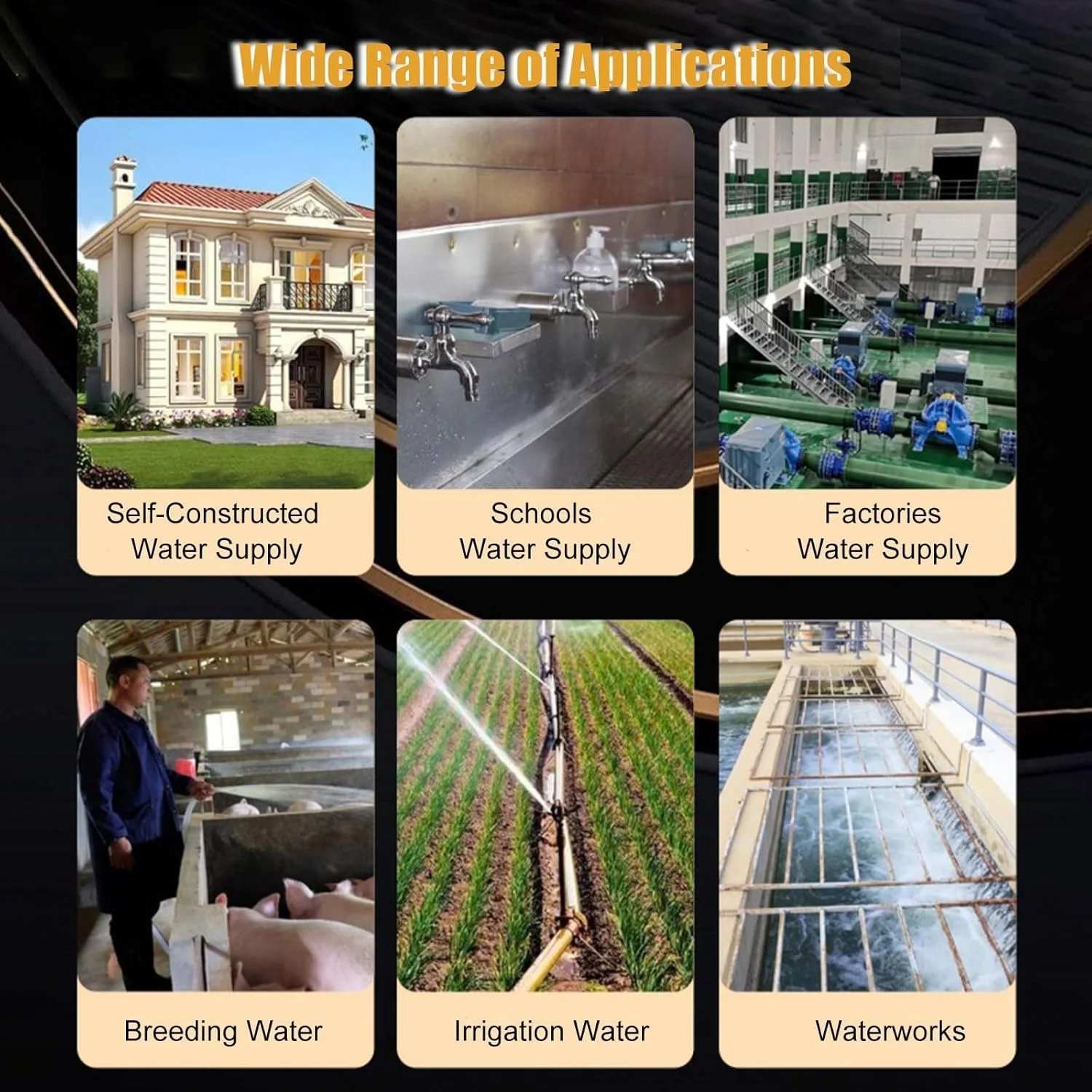 مخزن تحت فشار آب 50 گالن، مخازن ذخیره آب تحت فشار پمپ چاه عمودی استیل ضد زنگ، مخازن آب با ورودی/خروجی 1 اینچ، مخازن مثانه ذخیره آب عمودی