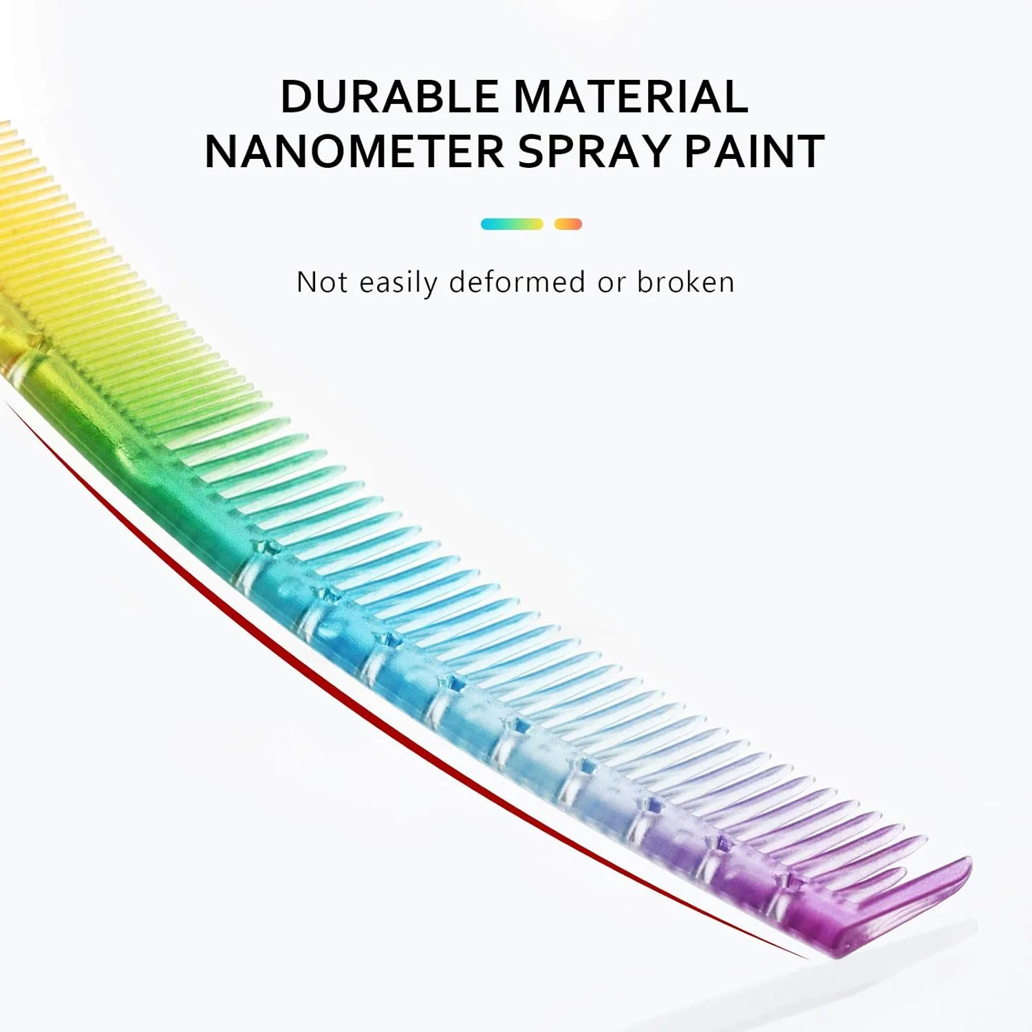 پاتلای 3 عدد شانه برش دقیق، شانه آرایشگری سالن، شانه دم موشی، شانه مو با دندانه های ظریف، شانه حالت دهنده مو، شانه آرایشگری ضد الکتریسیته ساکن و مقاوم در برابر حرارت برای شانه کردن مو به سمت عقب و حجم دادن به ریشه (رنگ رنگین کمانی)