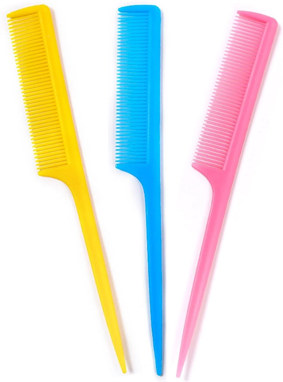 شانه دم موشی حالت دهنده، شانه پلاستیکی ضد الکتریسیته ساکن برای حالت دادن مو در خانه و سالن، مناسب برای آقایان، بانوان و دختران