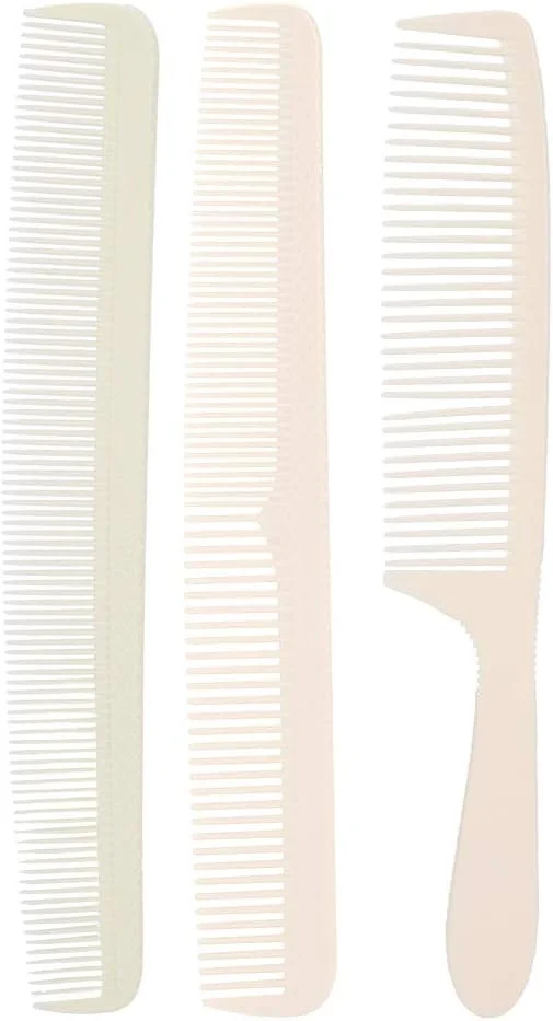 شانه دم موشی آرایشگری، شانه برش مو ضد حرارت، ضد الکتریسیته ساکن، ضد خوردگی، با کیفیت بالا برای استفاده شخصی در آرایشگاه ها و سالن های حرفه ای (سفید)