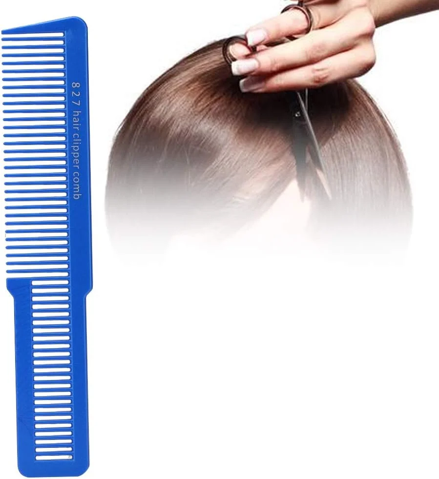 شانه دم موشی، شانه های حالت دهنده مو، شانه آرایشگری برای اصلاح مو، پلاستیک کربنی ضد الکتریسیته ساکن حرفه ای با طراحی ضد لغزش برای آرایشگران (آبی)