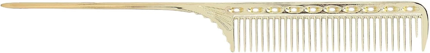 شانه دم باریک Socialme، بدون آسیب به مو و پوست سر، مناسب برای حالت دادن، رنگ کردن مو، جدا کردن و شانه زدن موهای زنانه (طلایی)