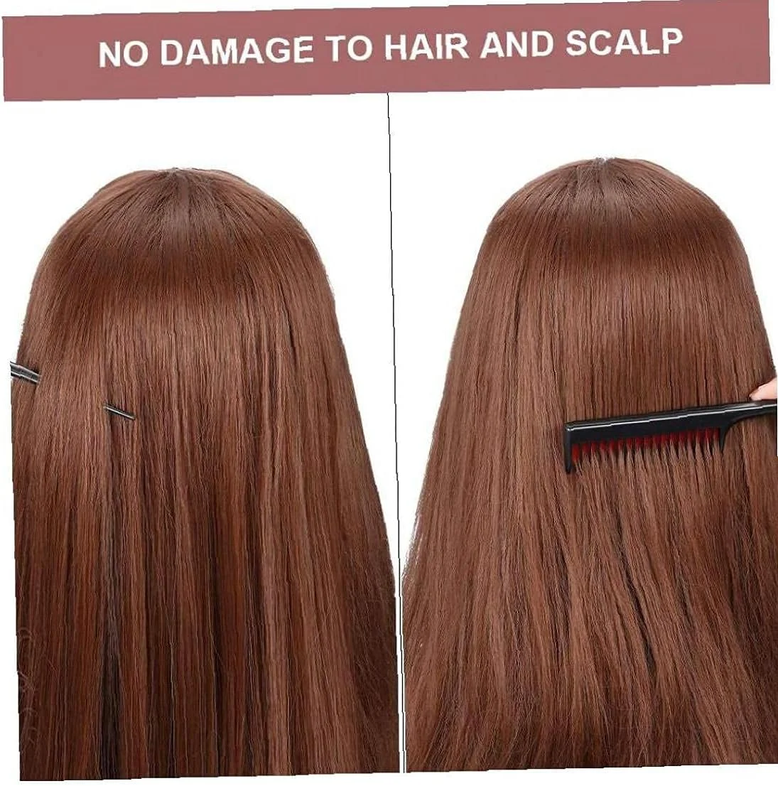 شانه پوش دهنده مو TRE، شانه دم موشی 3 لایه، ابزار حالت دهی مو، 3 عدد، شانه