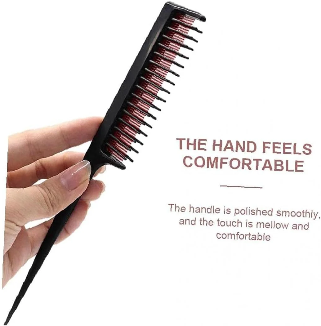 شانه پوش دهنده مو TRE، شانه دم موشی 3 لایه، ابزار حالت دهی مو 1 عدد، شانه