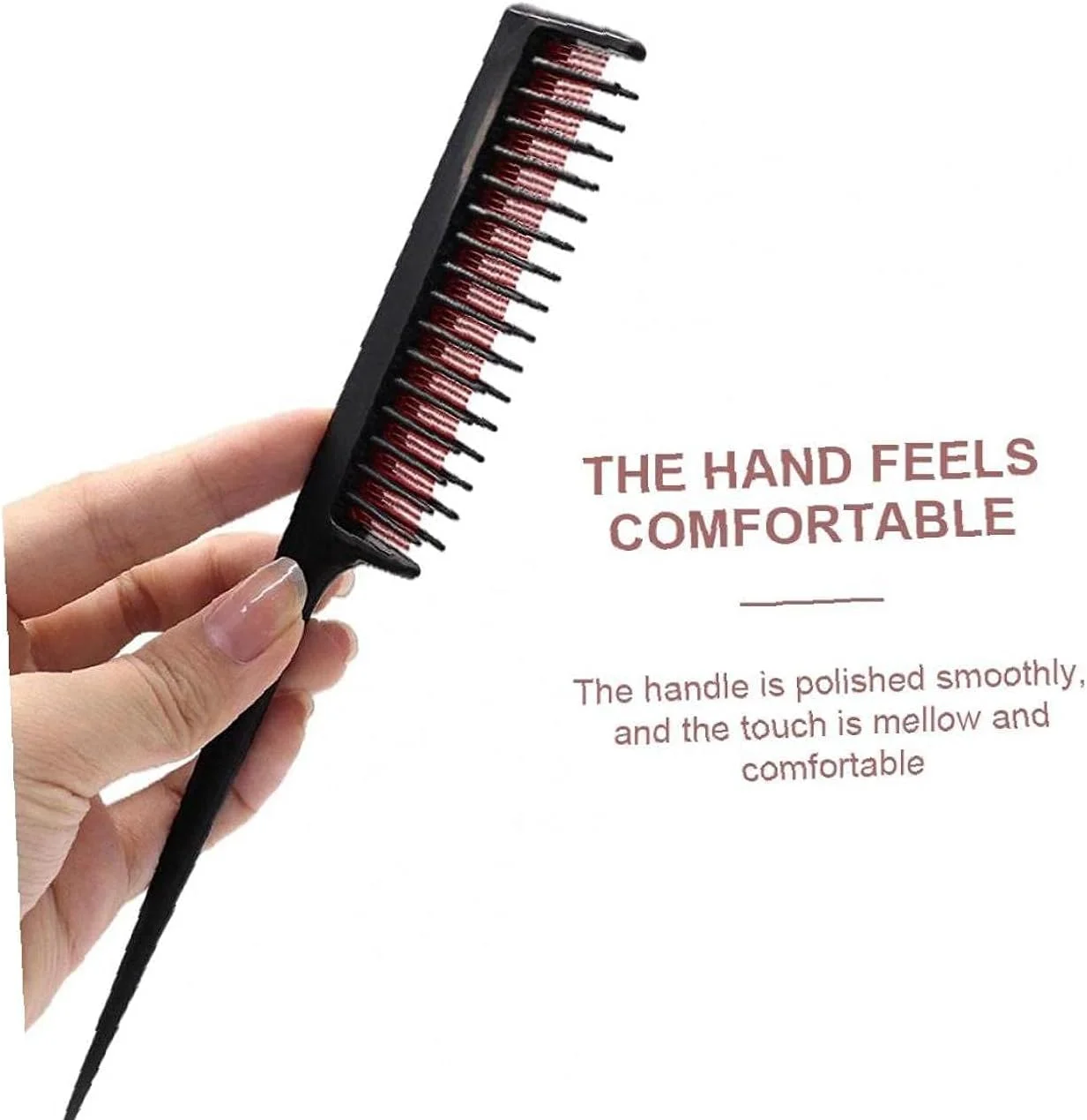 شانه پوش دهنده مو TRE، شانه دم موشی 3 لایه، ابزار حالت دهی مو، 3 عدد، شانه