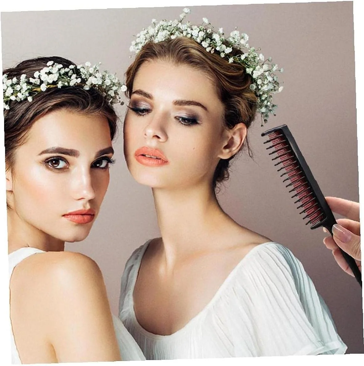 شانه پوش دهنده مو TRE، شانه دم موشی 3 لایه، ابزار حالت دهی مو 1 عدد، شانه