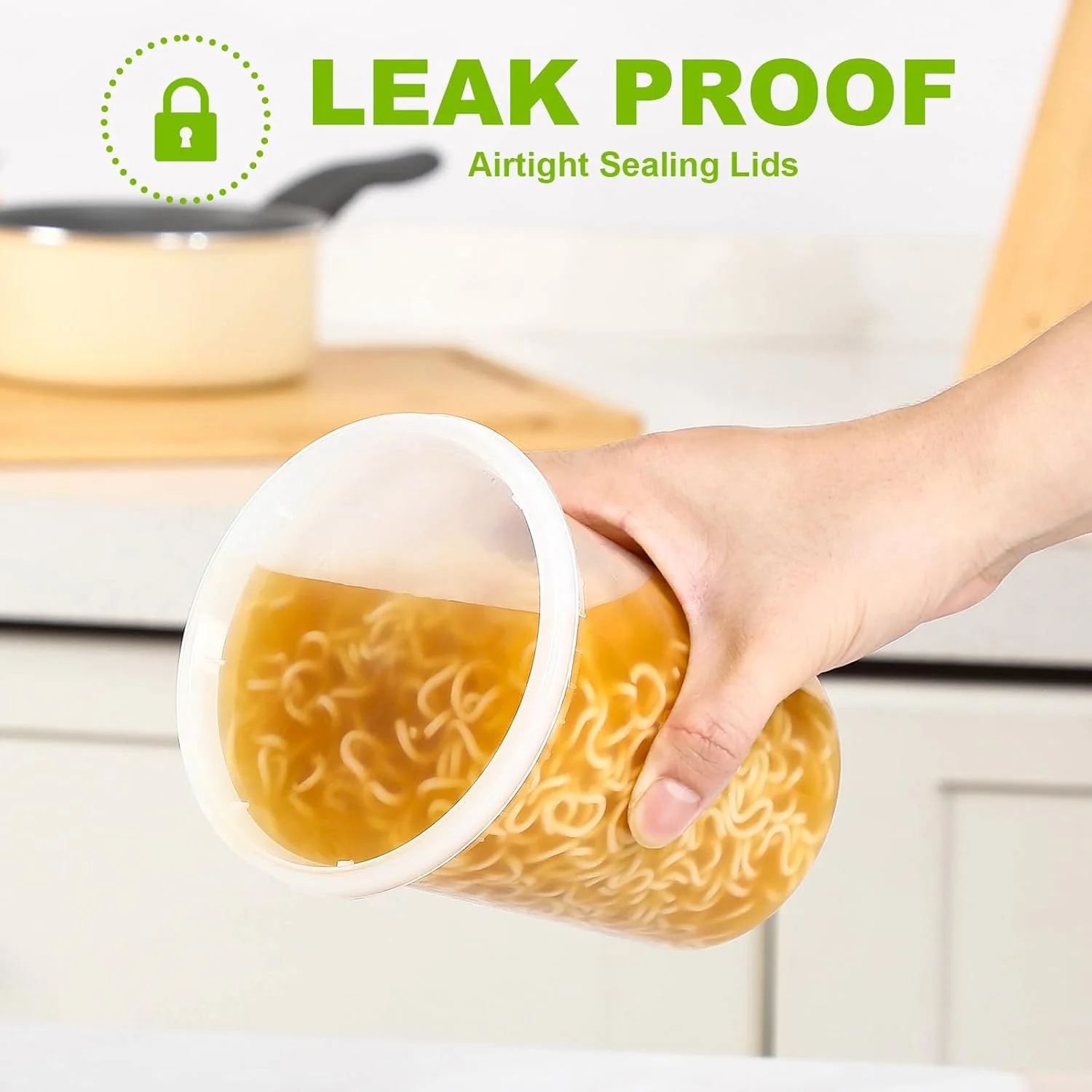 ظروف نگهداری غذا پلاستیکی AOZITA، 24 عددی، با درب، بسته متنوع 8، 16 و 32 اونسی، ظروف نگهداری مواد غذایی درب دار، قابل استفاده در فریزر/ماشین ظرفشویی/مایکروویو، ظروف سوپ برای نگهداری و آماده سازی غذا ظروف نگهداری غذا پلاستیکی AOZITA، 24 عددی، با درب، بسته متنوع 8، 16 و 32 اونسی، ظروف نگهداری مواد غذایی درب دار، قابل استفاده در فریزر/ماشین ظرفشویی/مایکروویو، ظروف سوپ برای نگهداری و آماده سازی غذا