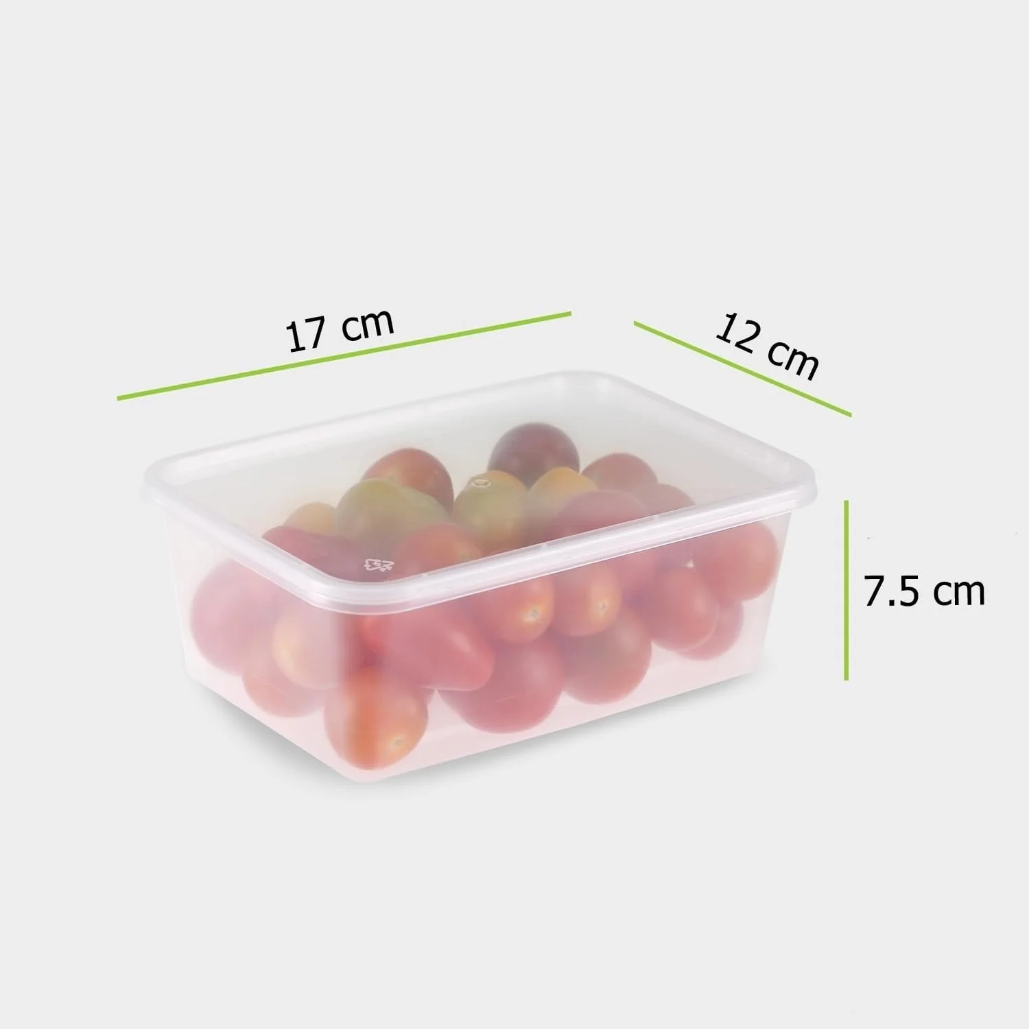 ظرف یکبار مصرف درب دار CIBOPACK برای غذا - بسته 15 عددی 750 میلی لیتری مستطیلی پلاستیکی مناسب مایکروویو و فریزر برای سوپ، آشپزخانه و نگهداری مواد غذایی cibopack