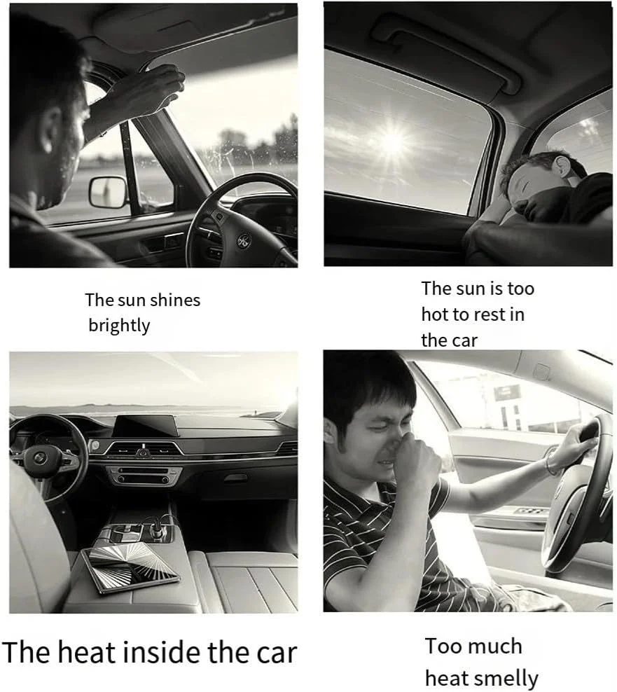 سایبان شیشه بغل خودرو، 4 عدد پرده حریم خصوصی مغناطیسی خودرو، محافظت در برابر اشعه ماوراء بنفش، اتصال مغناطیسی آسان، برای نوزادان و کودکان، برای کمپینگ و مسافرت