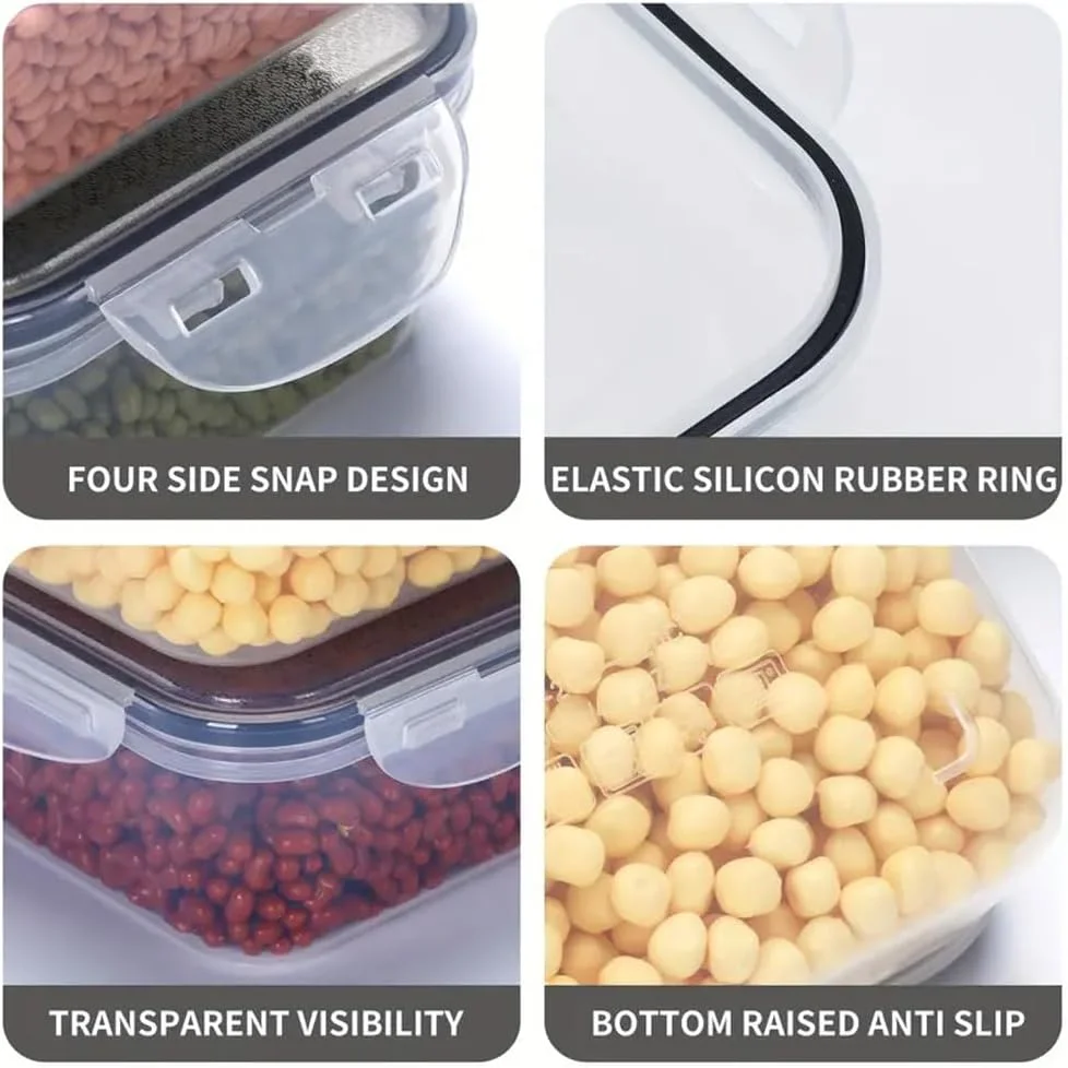 ست 18 تکه ظروف نگهداری مواد غذایی پریمیفای با درب های قفل دار + 20 برچسب، مستطیلی بزرگ (صرفه جویی در فضا)، ظروف پلاستیکی آماده سازی غذا برای آشپزخانه و یخچال، فاقد BPA و قابل استفاده در مایکروویو ست 18 تکه ظروف نگهداری مواد غذایی پریمیفای با درب های قفل دار + 20 برچسب، مستطیلی بزرگ (صرفه جویی در فضا)، ظروف پلاستیکی آماده سازی غذا برای آشپزخانه و یخچال، فاقد BPA و قابل استفاده در مایکروویو