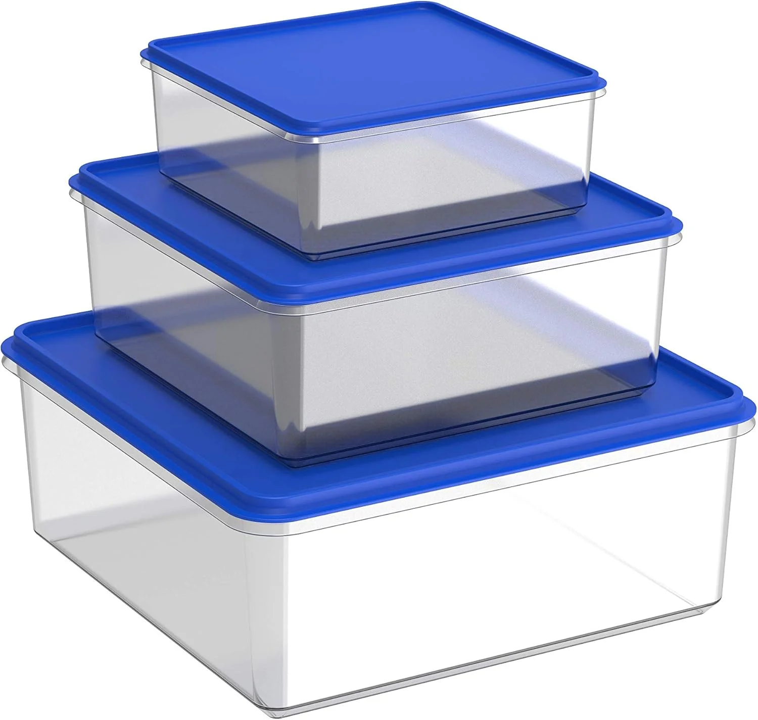 ظروف نگهداری مواد غذایی Cosmoplast، بسته 6، 8، 10 لیتری، آبی