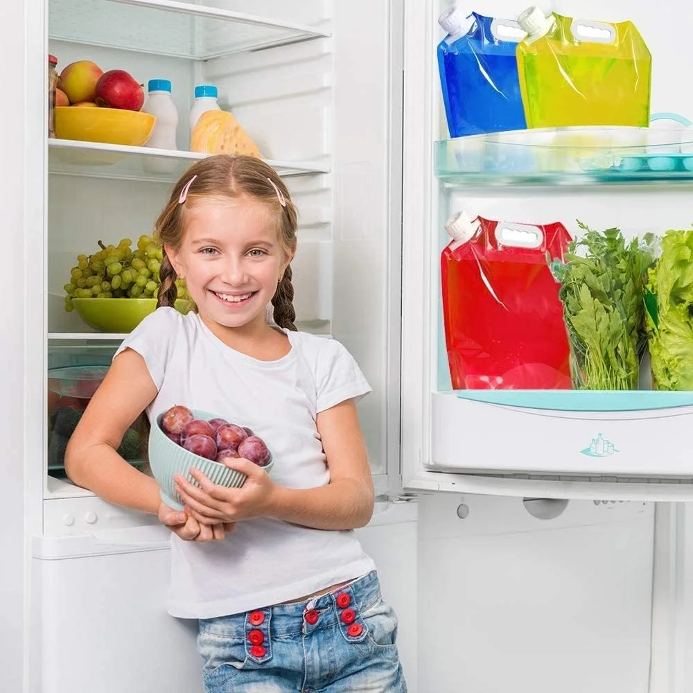 کیسه ذخیره آب تاشو قابل حمل (5 لیتری) - مجموعه 3 عددی