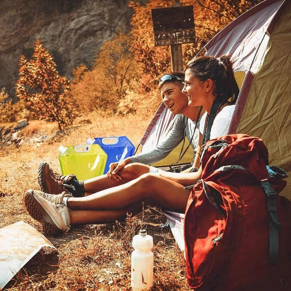 کیسه ذخیره آب تاشو قابل حمل (5 لیتری) - مجموعه 3 عددی