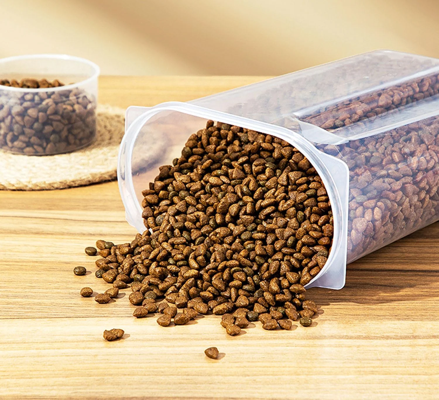 ظروف نگهداری غلات Eoptify، ست 8 عددی ظروف نگهداری مواد غذایی درب دار، جعبه پلاستیکی سازمان دهنده آشپزخانه با درب – پخش کننده آرد بدون BPA – ست ظروف و نگهداری آشپزخانه 2.5 لیتر و 1.9 لیتر