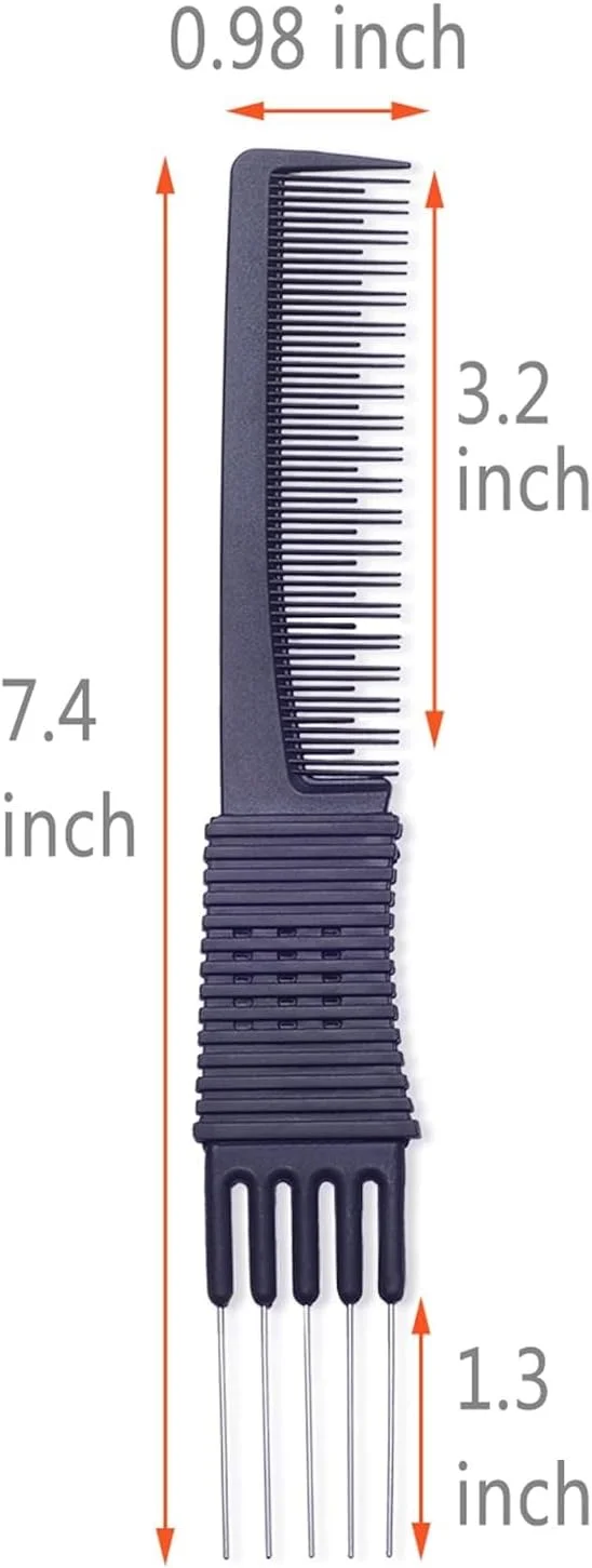 شانه پوش دهنده مو پرفهیر، 2 عدد شانه حرفه ای سالنی، کربن مشکی