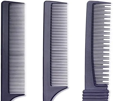 شانه پوش دهنده مو Perfehair برای موهای نازک، (بسته 3 عددی) شانه های دم موشی برای حجم دهی، جدا کردن و ایجاد موج.