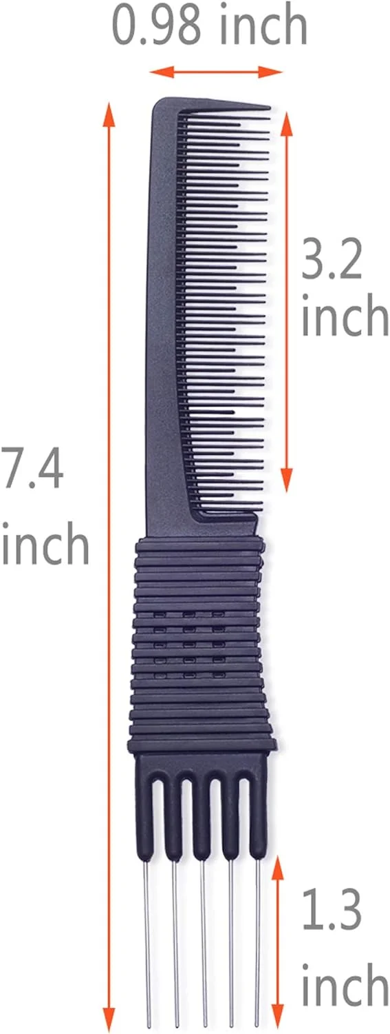 شانه پوش دهنده حرفه ای سالنی پرفهیر، 2 عددی، شانه کربنی مشکی