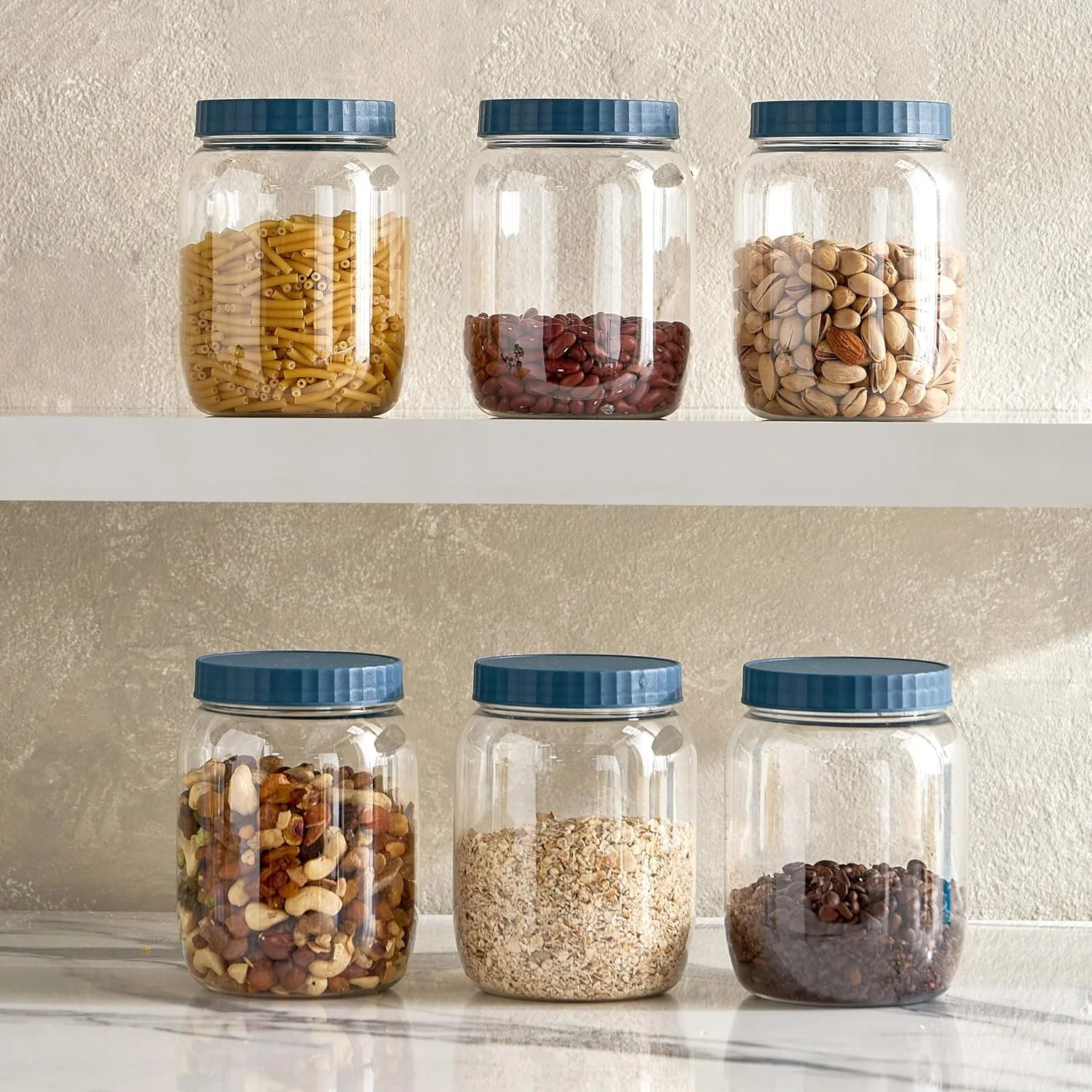 ست ظروف کوچک 6 تکه HomeBox Spectra Pet - 1 لیتری