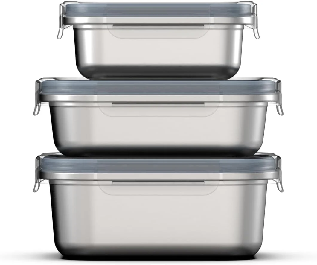 مجموعه ظروف غذای هیدرو فلاسک مدل Rain - شامل ظروف 2، 3.5 و 5 پیمانه