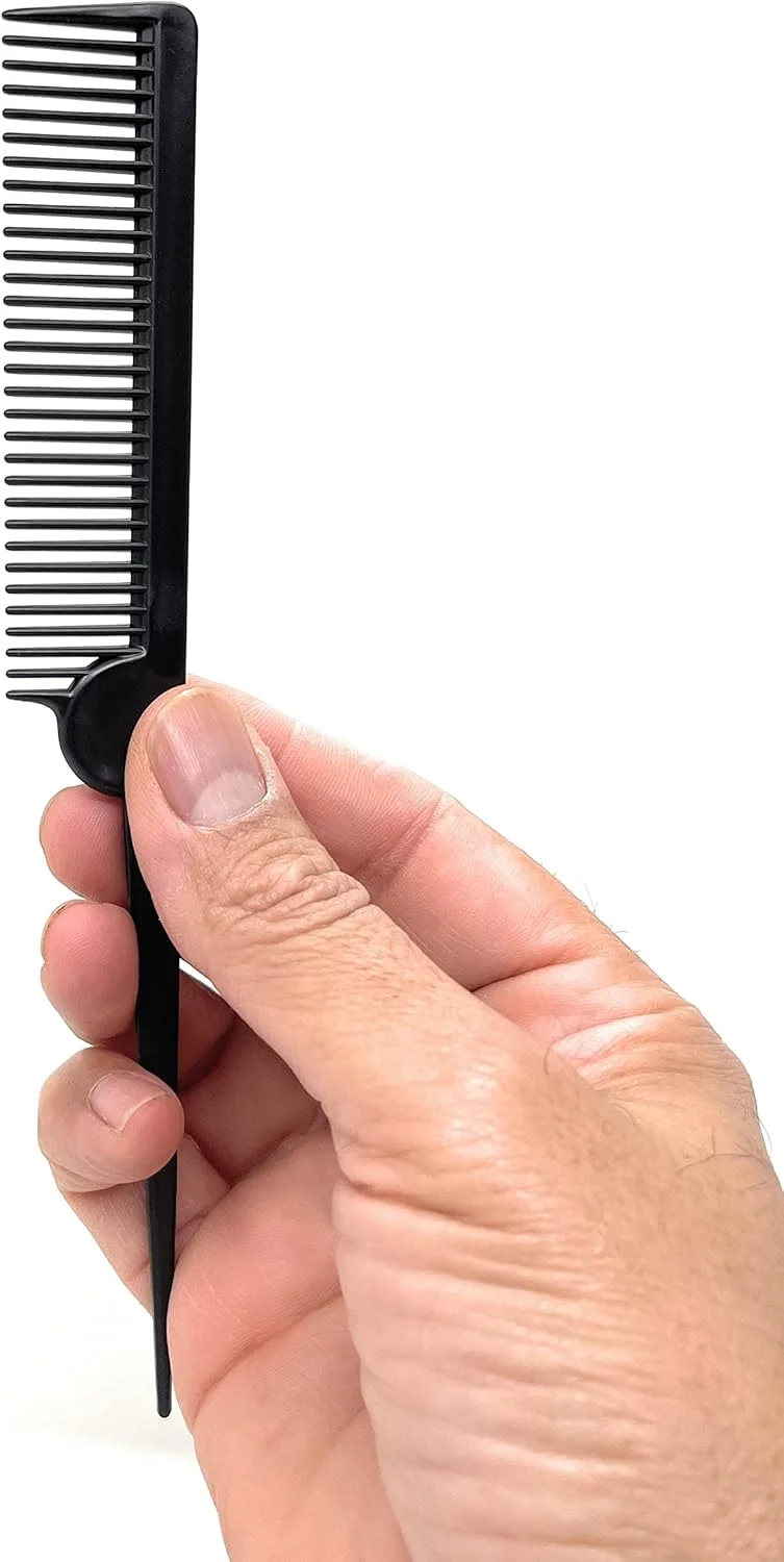 ست شانه دم موشی 210 Styling Gear، مناسب برای بافتن و جدا کردن مو، برای حالت دادن موی زنان و مردان، ساخت آمریکا، 12 عددی
