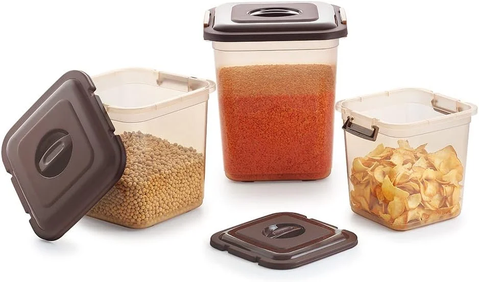 ظرف غذای ناکودا، ظرف روزمره، ظرف نگهداری آشپزخانه - رنگ های متنوع، ست 3 عددی 5 لیتری، 8 لیتری، 13 لیتری ظرف غذای ناکودا، ظرف روزمره، ظرف نگهداری آشپزخانه - رنگ های متنوع، ست 3 عددی 5 لیتری، 8 لیتری، 13 لیتری