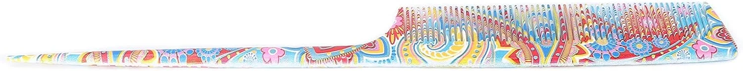 شانه دم موشی تیهبیان، طراحی دقیق با دندانه های ظریف، مناسب برای حالت دادن و آرایش مو (شانه نوک تیز طرح گل کمر)