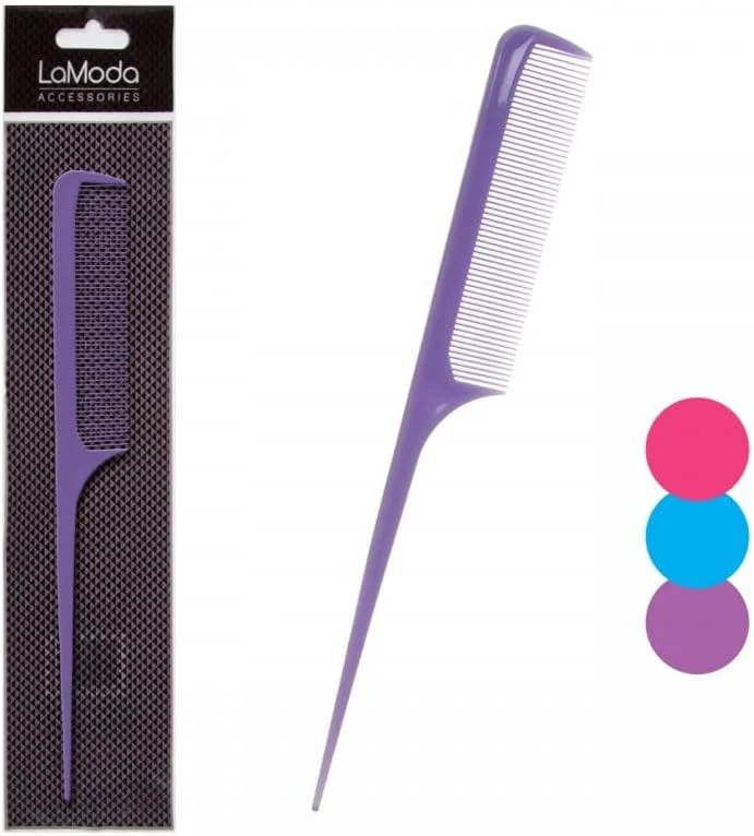 LA MODA TAIL COMB ASST COLOURS